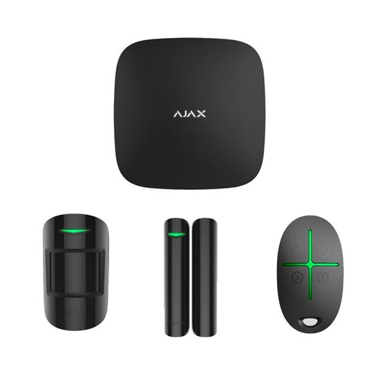 Ajax Starter Hub Kit Siyah Kablosuz Alarm Seti